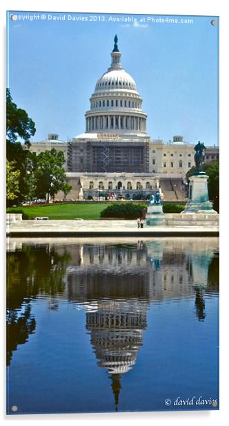 Capitol Building Acrylic by David Davies