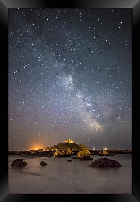 Milky Way at the Mount Framed Print by Kieran Brimson