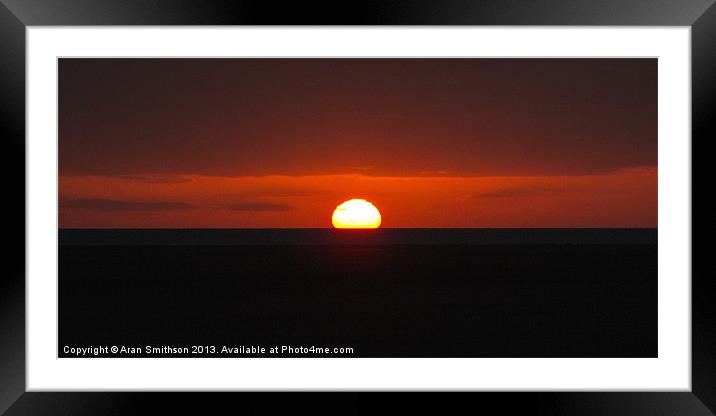 Rolling on the Horizon Framed Mounted Print by Aran Smithson