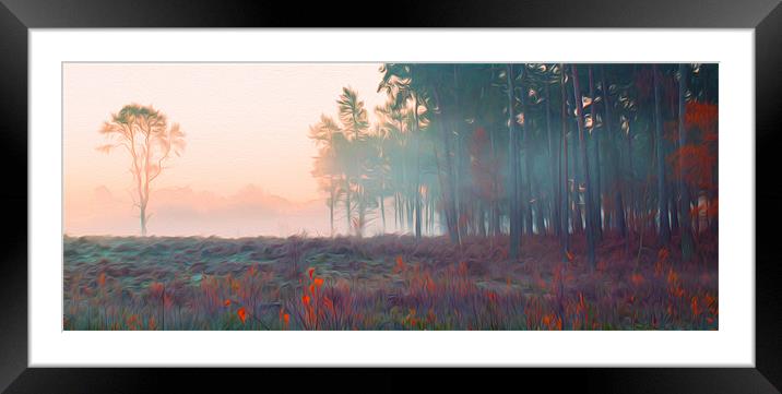 First Light Wisely Common Framed Mounted Print by Clive Eariss