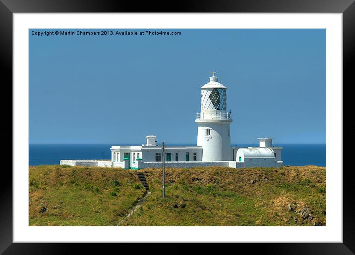 Strumble Head Lighthouse Framed Mounted Print by Martin Chambers