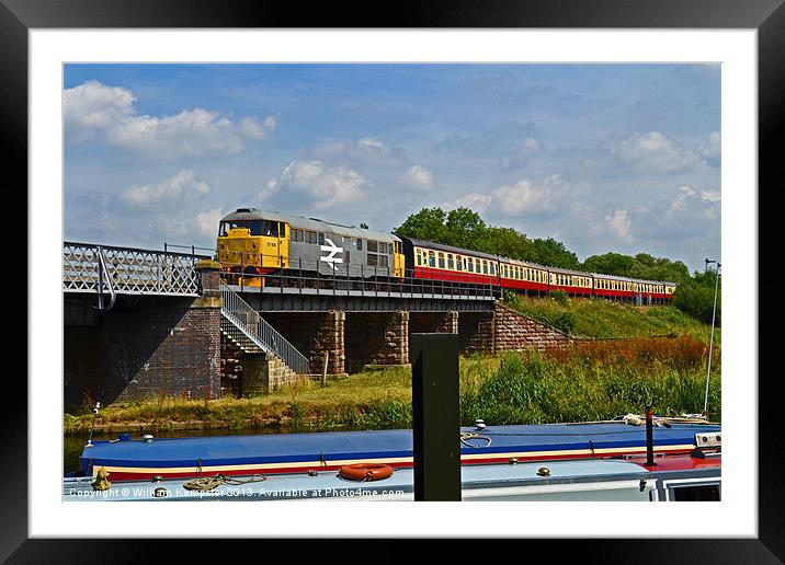 Nene Valley Railway Diesel Class 31 No 31108 Framed Mounted Print by William Kempster