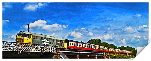 Nene Valley Railway Diesel Class 31 No 31108 Print by William Kempster