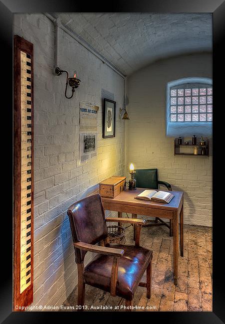 Victorian Jail Office Framed Print by Adrian Evans
