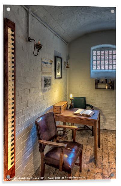 Victorian Jail Office Acrylic by Adrian Evans