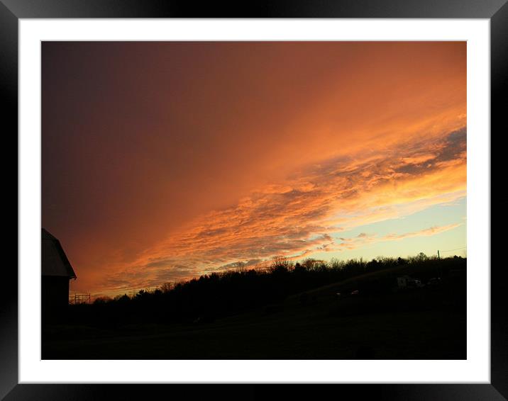 Family Farm Framed Mounted Print by Staci Livermore