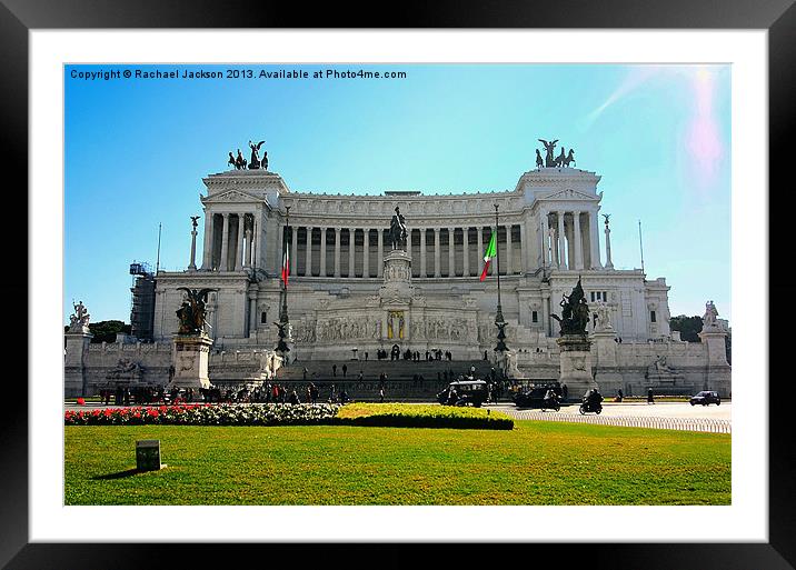 Altare della Patria Framed Mounted Print by Rachael Hood
