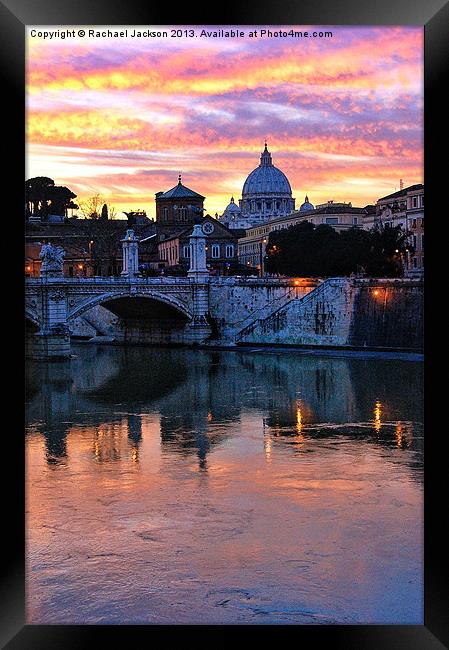 Vatican by Night Framed Print by Rachael Hood