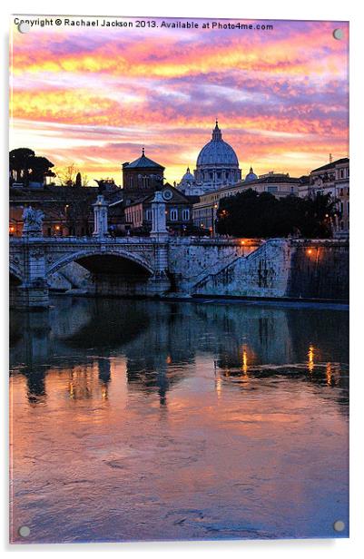 Vatican by Night Acrylic by Rachael Hood