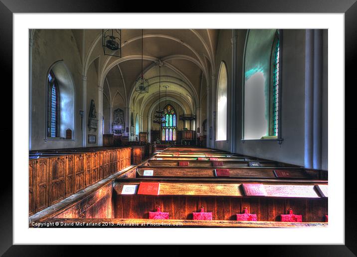 Church of St Malachy, Royal Hillsborough Framed Mounted Print by David McFarland