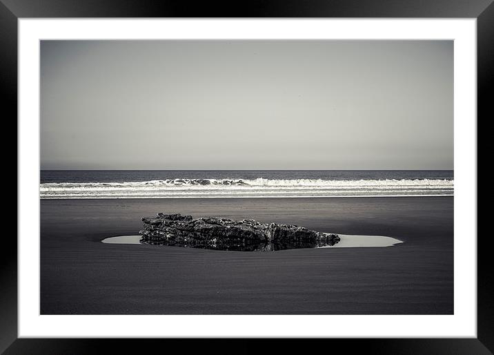 Rock-pool Framed Mounted Print by lee wilce