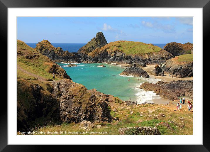 Kynance Cove, Cornwall Framed Mounted Print by Debbie Metcalfe