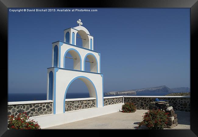 Greek Chapel Framed Print by David Birchall