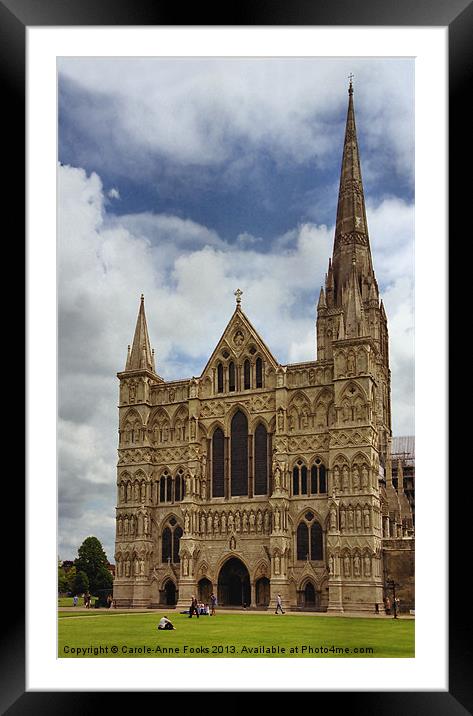 Salisbury Cathedral Framed Mounted Print by Carole-Anne Fooks