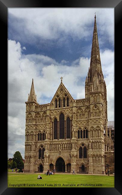 Salisbury Cathedral Framed Print by Carole-Anne Fooks