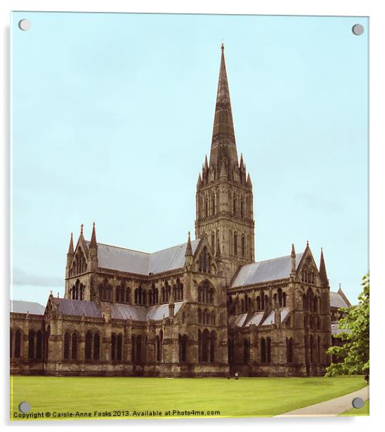 Salisbury Cathedral Acrylic by Carole-Anne Fooks
