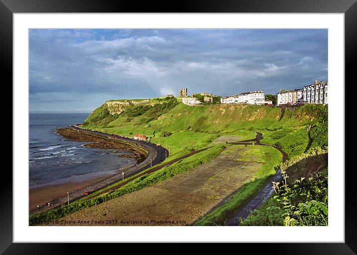 Scarborough Foreshore Framed Mounted Print by Carole-Anne Fooks