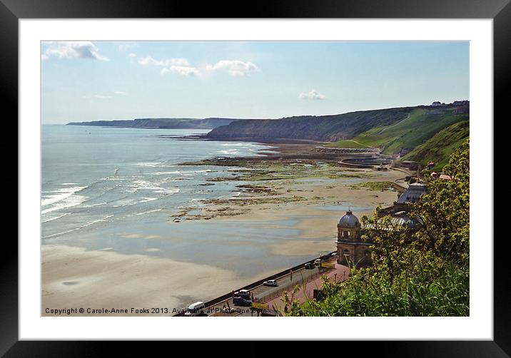 Scarborough Beach Framed Mounted Print by Carole-Anne Fooks