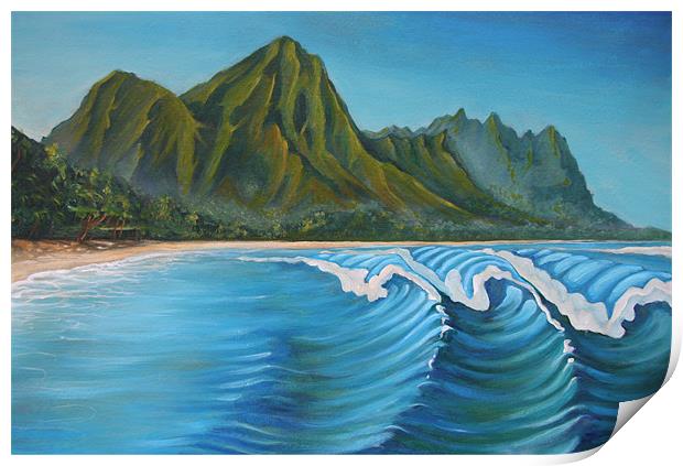 Makua Nalu Print by Olivier Longuet