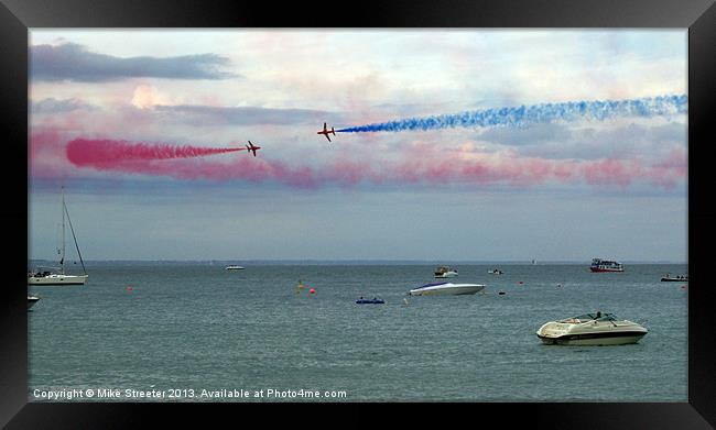 The  Red Arrows 3 Framed Print by Mike Streeter