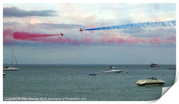 The  Red Arrows 3 Print by Mike Streeter