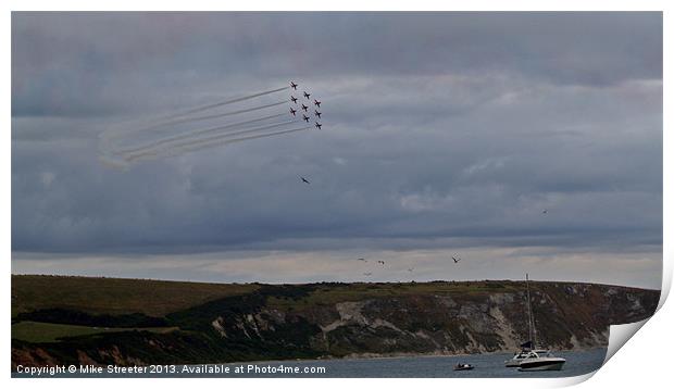 The  Red Arrows 4 Print by Mike Streeter