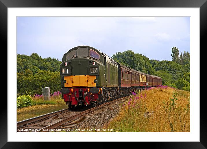 Diesel Locomotive East Lancashire Railway Framed Mounted Print by Paul Scoullar