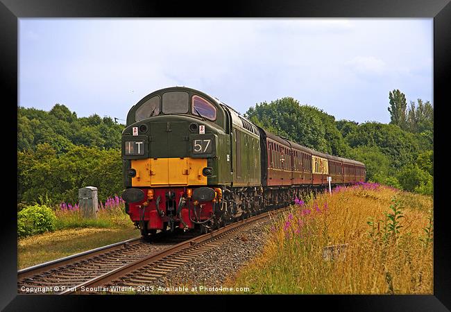 Diesel Locomotive East Lancashire Railway Framed Print by Paul Scoullar