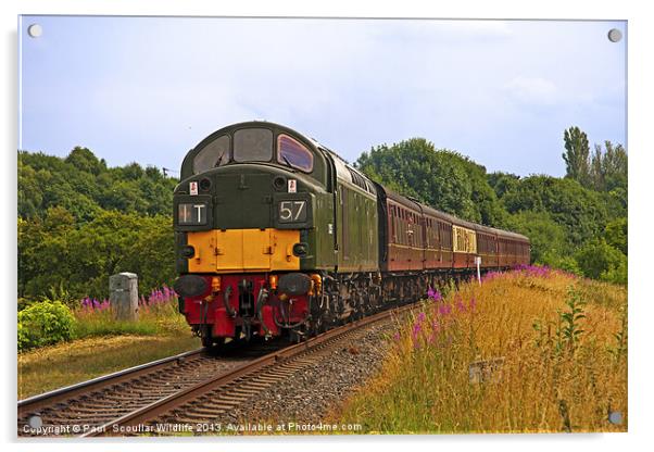 Diesel Locomotive East Lancashire Railway Acrylic by Paul Scoullar