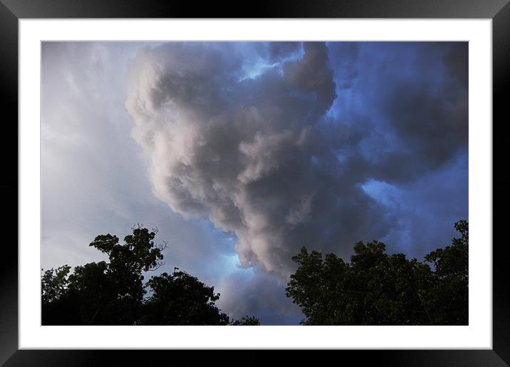 Storm Clouds over Guilford Framed Mounted Print by james balzano, jr.