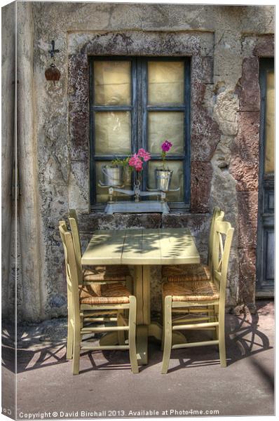 Your Table Awaits Canvas Print by David Birchall