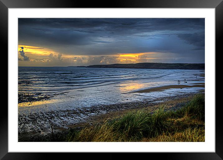 Freshwater West Fisherman Framed Mounted Print by Simon West