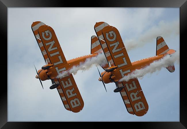 Bretling Biplane Framed Print by bryan hynd