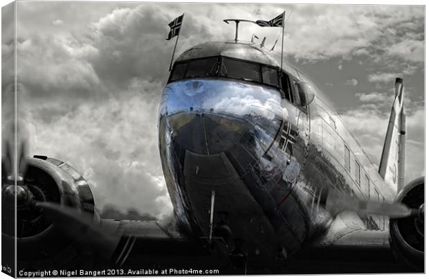 DC-3 Dakota Norway Canvas Print by Nigel Bangert