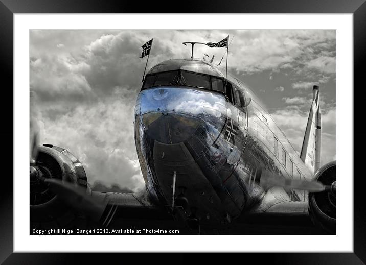 DC-3 Dakota Norway Framed Mounted Print by Nigel Bangert