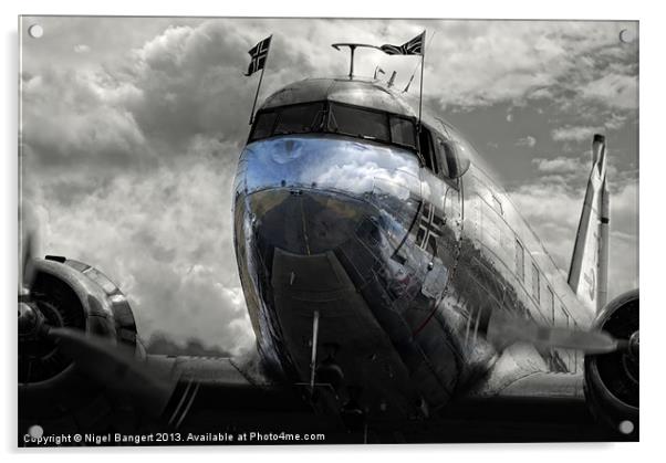 DC-3 Dakota Norway Acrylic by Nigel Bangert