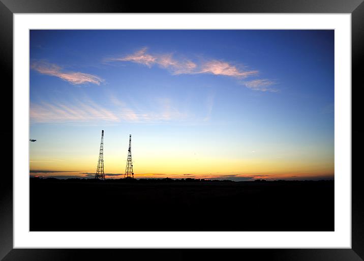 Sunset over Dover Framed Mounted Print by Chris Wooldridge