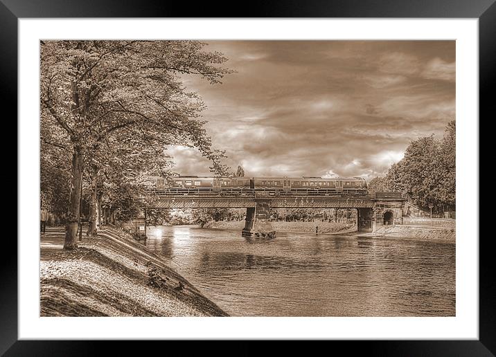 Scarborough Bridge, York, 2012 Framed Mounted Print by Martin Parkinson