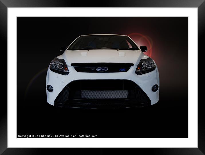 Ford focus RS Framed Mounted Print by Carl Shellis