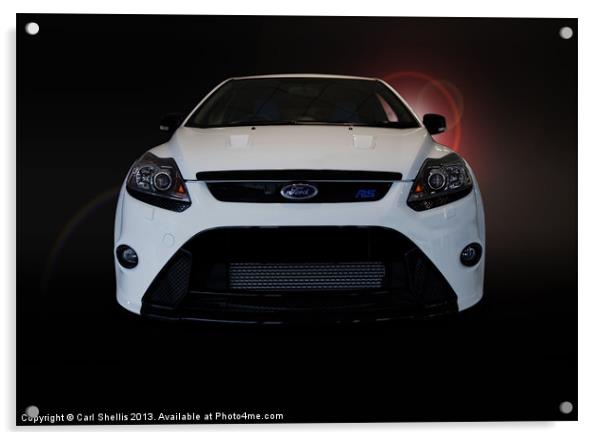 Ford focus RS Acrylic by Carl Shellis