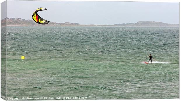Kite Surfing Canvas Print by Thanet Photos