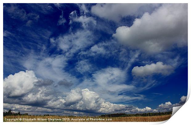 Clouds #1 Print by Elizabeth Wilson-Stephen