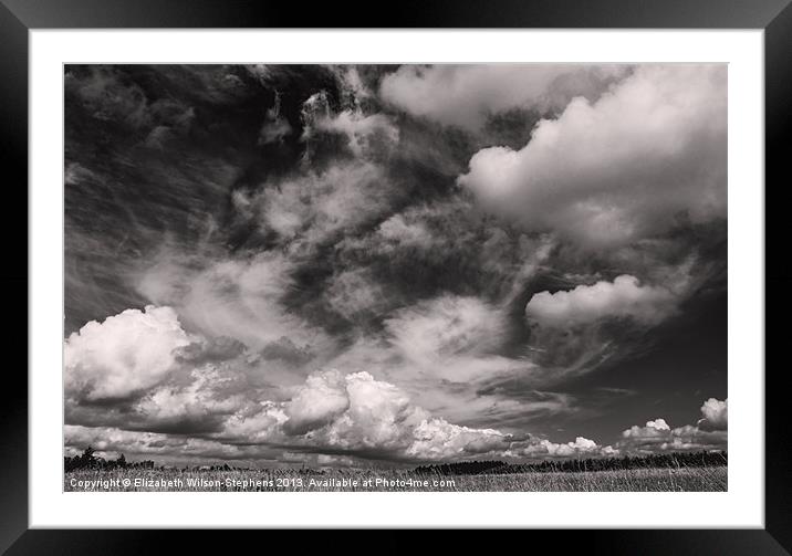 Clouds #2 Framed Mounted Print by Elizabeth Wilson-Stephen