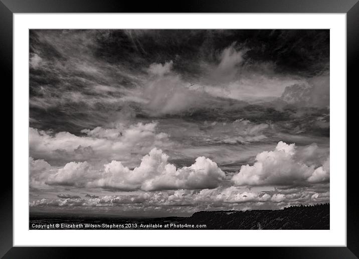 Clouds #4 Framed Mounted Print by Elizabeth Wilson-Stephen