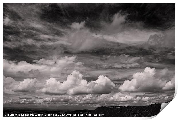 Clouds #4 Print by Elizabeth Wilson-Stephen