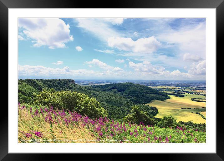 Sutton Bank #5 Framed Mounted Print by Elizabeth Wilson-Stephen