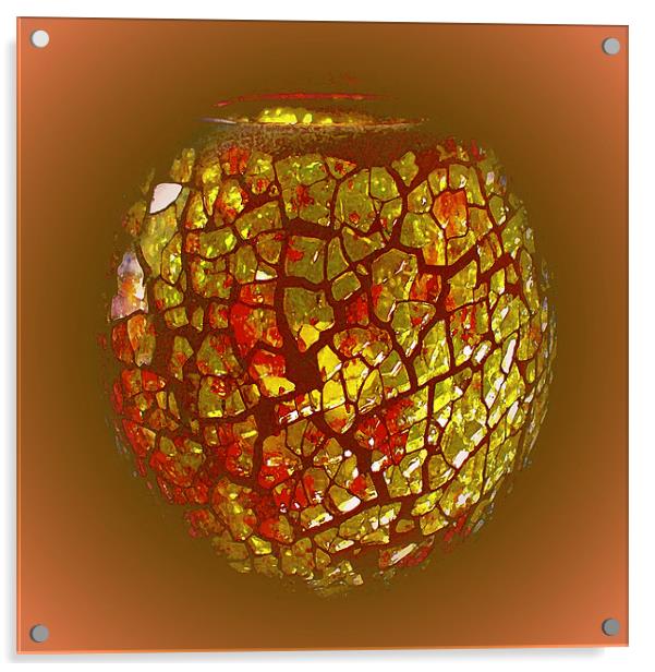 Crystal Pineapple Acrylic by Ferenc Kalmar
