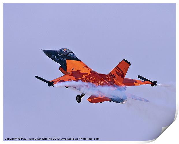 F-16AM Take Off Print by Paul Scoullar