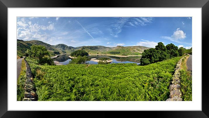 Haweswater Panorama Landscape Framed Mounted Print by Gary Kenyon