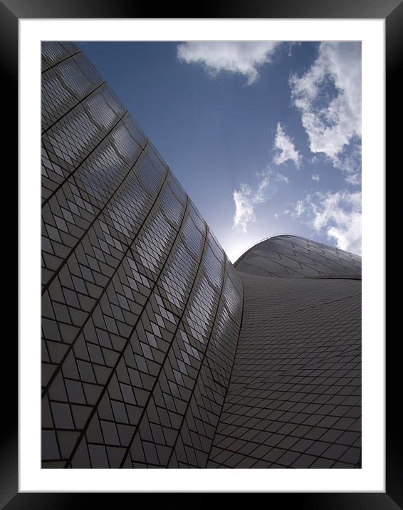 Sidney Opera House. Framed Mounted Print by James Holmes